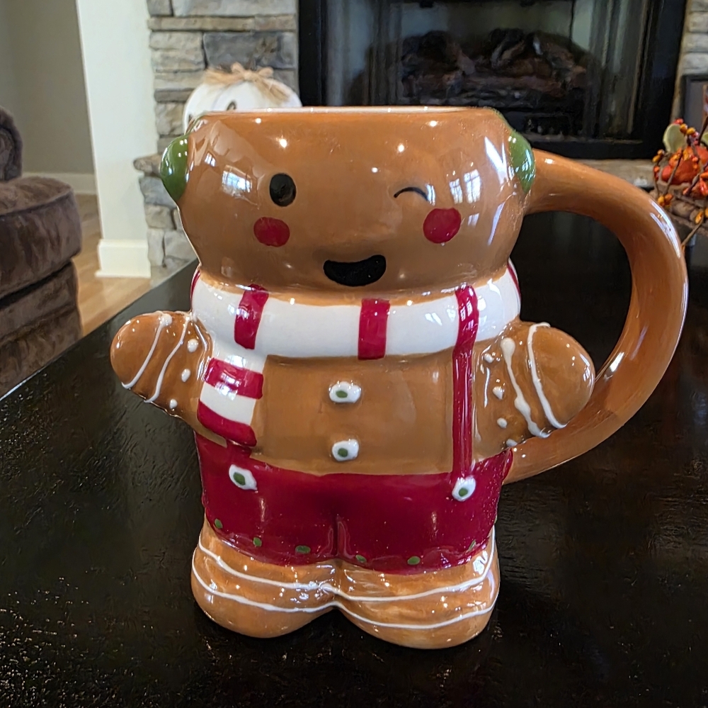 Gingerbread Man Mug-NWT